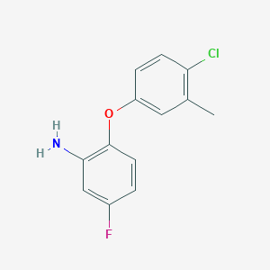 2-(4-Chloro-3-methylphenoxy)-5-fluorophenylamine
