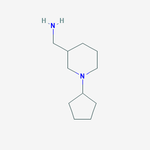 [(1-Cyclopentylpiperidin-3-yl)methyl]amine