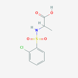 2-{[(2-Chlorophenyl)sulfonyl]amino}propanoic acid