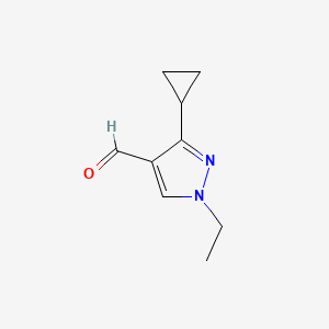 3-cyclopropyl-1-ethyl-1H-pyrazole-4-carbaldehyde