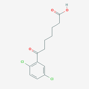 B3025016 7-(2,5-Dichlorophenyl)-7-oxoheptanoic acid CAS No. 898791-31-6