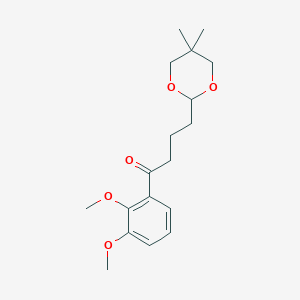 B3025018 2',3'-Dimethoxy-4-(5,5-dimethyl-1,3-dioxan-2-YL)butyrophenone CAS No. 898756-01-9