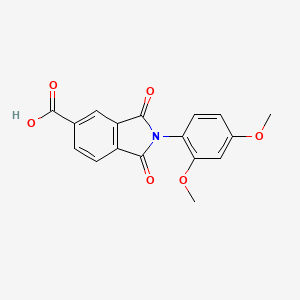 B3025029 2-(2,4-Dimethoxyphenyl)-1,3-dioxoisoindoline-5-carboxylic acid CAS No. 356578-82-0