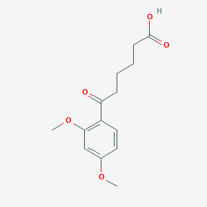 molecular formula C14H18O5 B3025045 6-(2,4-二甲氧基苯基)-6-氧代己酸 CAS No. 898792-37-5