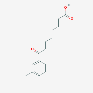 molecular formula C16H22O3 B3025046 8-(3,4-二甲基苯基)-8-氧代辛酸 CAS No. 898765-12-3