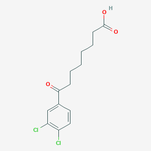 molecular formula C14H16Cl2O3 B3025048 8-(3,4-二氯苯基)-8-氧代辛酸 CAS No. 898767-13-0