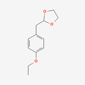 B3025052 4-(1,3-Dioxolan-2-ylmethyl)-1-ethoxybenzene CAS No. 898759-48-3