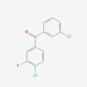 molecular formula C13H7Cl2FO B3025056 3,4'-Dichloro-3'-fluorobenzophenone CAS No. 951890-54-3