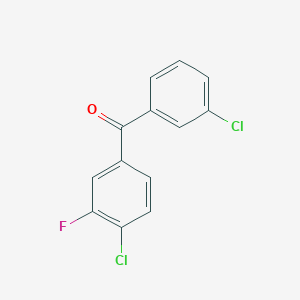 molecular formula C13H7Cl2FO B3025056 3,4'-二氯-3'-氟苯甲酮 CAS No. 951890-54-3