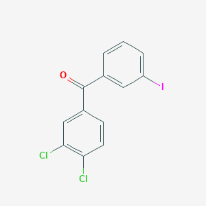molecular formula C13H7Cl2IO B3025060 3,4-Dichloro-3'-iodobenzophenone CAS No. 951891-47-7