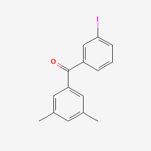 molecular formula C15H13IO B3025064 3,5-Dimethyl-3'-iodobenzophenone CAS No. 951884-35-8