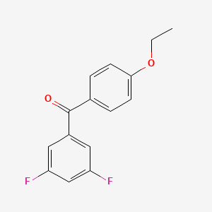 molecular formula C15H12F2O2 B3025067 3,5-Difluoro-4'-ethoxybenzophenone CAS No. 951884-68-7