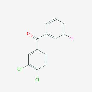 molecular formula C13H7Cl2FO B3025071 3,4-Dichloro-3'-fluorobenzophenone CAS No. 951885-82-8