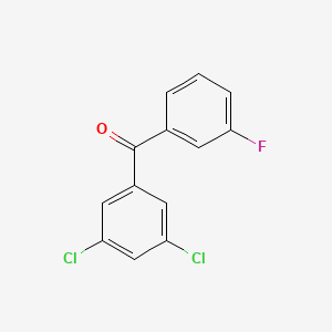 molecular formula C13H7Cl2FO B3025072 3,5-Dichloro-3'-fluorobenzophenone CAS No. 951885-85-1