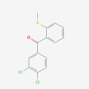 3,4-Dichloro-2'-(thiomethyl)benzophenone