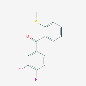 3,4-Difluoro-2'-(thiomethyl)benzophenone