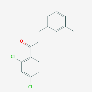 B3025090 2',4'-Dichloro-3-(3-methylphenyl)propiophenone CAS No. 898768-04-2