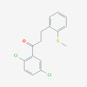 2',5'-Dichloro-3-(2-thiomethylphenyl)propiophenone