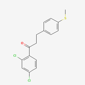 2',4'-Dichloro-3-(4-thiomethylphenyl)propiophenone