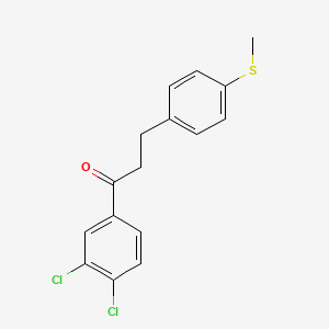 3',4'-Dichloro-3-(4-thiomethylphenyl)propiophenone