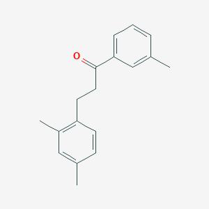 B3025108 3-(2,4-Dimethylphenyl)-3'-methylpropiophenone CAS No. 898793-55-0
