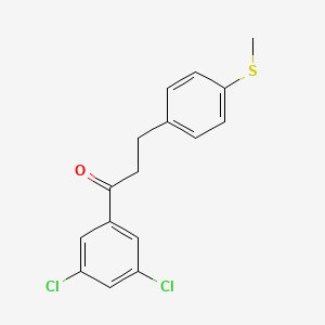 3',5'-Dichloro-3-(4-thiomethylphenyl)propiophenone