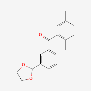 2,5-Dimethyl-3'-(1,3-dioxolan-2-YL)benzophenone