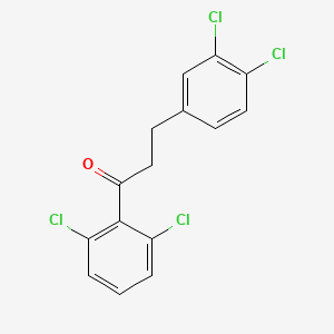 3-(3,4-Dichlorophenyl)-2',6'-dichloropropiophenone
