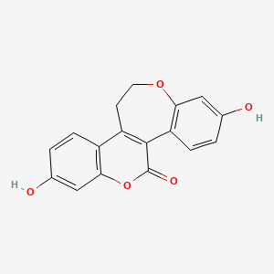 5,11-Dihydroxy-1H-benzo[2,3]oxepino-[4,5-c]chromen-8(2H)-one