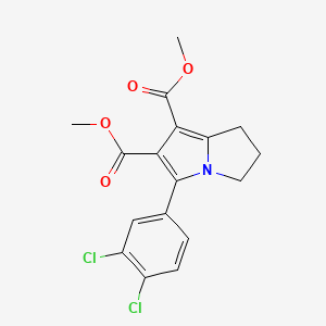 molecular formula C17H15Cl2NO4 B3025224 dimethyl 5-(3,4-dichlorophenyl)-2,3-dihydro-1H-pyrrolizine-6,7-dicarboxylate CAS No. 62522-87-6