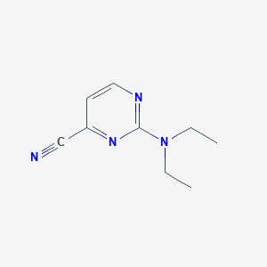 molecular formula C9H12N4 B3025226 2-(Diethylamino)pyrimidine-4-carbonitrile CAS No. 75825-49-9