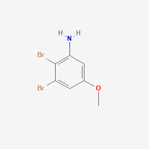 molecular formula C7H7Br2NO B3025228 2,3-Dibromo-5-methoxyaniline CAS No. 96558-71-3