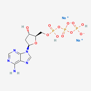 molecular formula C10H14N5Na2O12P3 B3025242 2'-Deoxyadenosine 5'-triphosphate (disodium) CAS No. 74299-50-6