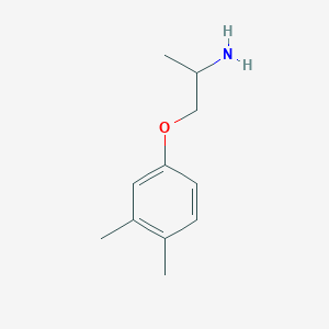 molecular formula C11H17NO B3025265 1-(3,4-Dimethylphenoxy)propan-2-amine CAS No. 117322-90-4