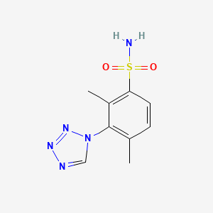 molecular formula C9H11N5O2S B3025275 2,4-dimethyl-3-(1H-tetrazol-1-yl)benzenesulfonamide CAS No. 704875-75-2