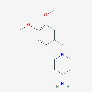 molecular formula C14H22N2O2 B3025288 1-(3,4-Dimethoxybenzyl)piperidin-4-amine CAS No. 100861-94-7