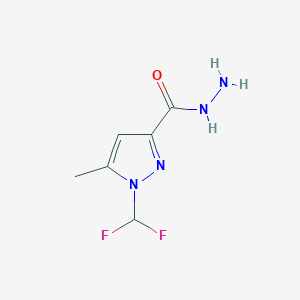 1-(difluoromethyl)-5-methyl-1H-pyrazole-3-carbohydrazide
