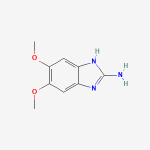 molecular formula C9H11N3O2 B3025322 5,6-dimethoxy-1H-1,3-benzodiazol-2-amine CAS No. 40294-35-7