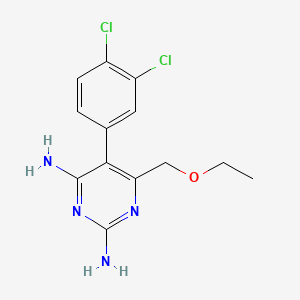 2,4-Pyrimidinediamine, 5-(3,4-dichlorophenyl)-6-(ethoxymethyl)-