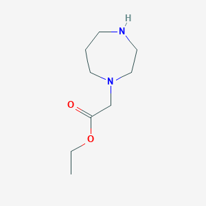 molecular formula C9H18N2O2 B3025344 Ethyl 2-(1,4-diazepan-1-yl)acetate CAS No. 913645-28-0
