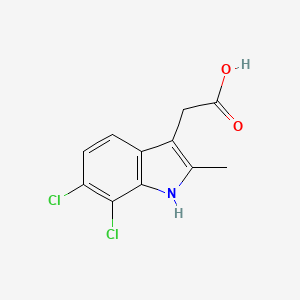 (6,7-dichloro-2-methyl-1H-indol-3-yl)acetic acid