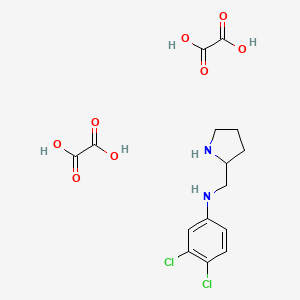 3,4-Dichloro-N-(pyrrolidin-2-ylmethyl)aniline dioxalate