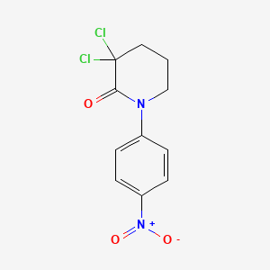 3,3-Dichloro-1-(4-nitrophenyl)piperidin-2-one