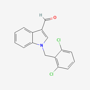 1-(2,6-dichlorobenzyl)-1H-indole-3-carbaldehyde