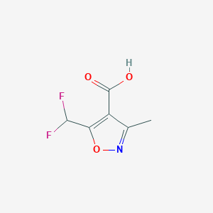 5-(Difluoromethyl)-3-methyl-1,2-oxazole-4-carboxylic acid