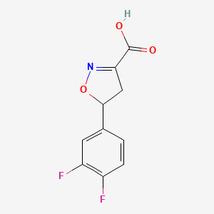 5-(3,4-Difluorophenyl)-4,5-dihydroisoxazole-3-carboxylic acid