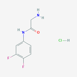 2-amino-N-(3,4-difluorophenyl)acetamide hydrochloride