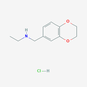 N-((2,3-Dihydrobenzo[b][1,4]dioxin-6-yl)methyl)ethanamine hydrochloride