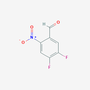 molecular formula C7H3F2NO3 B3025447 4,5-Difluoro-2-nitro-benzaldehyde CAS No. 149169-49-3
