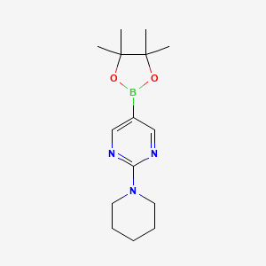 2-(Piperidin-1-YL)-5-(4,4,5,5-tetramethyl-1,3,2-dioxaborolan-2-YL)pyrimidine